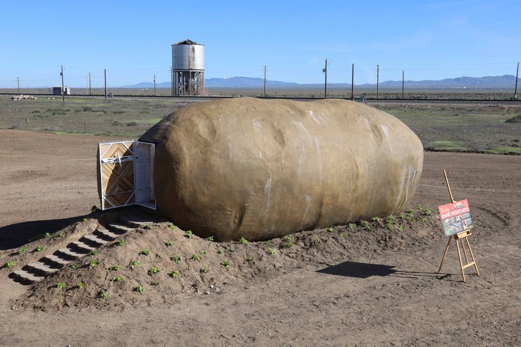A giant potato with a front door.